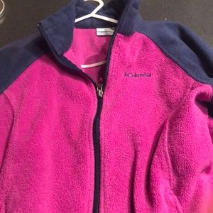 Columbia fleece jacket kids large 14/16 great condition